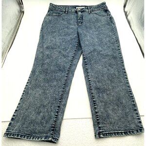 Women's Cato Denim Capri Jeans Size 14 Classic Cut Cotton Blend Stretch